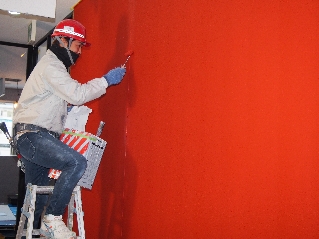 壁の塗装